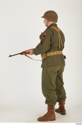  U.S.Army uniform World War II. - Technical Corporal - poses 